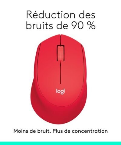 Logitech Souris M330 Silent Plus rouge 2