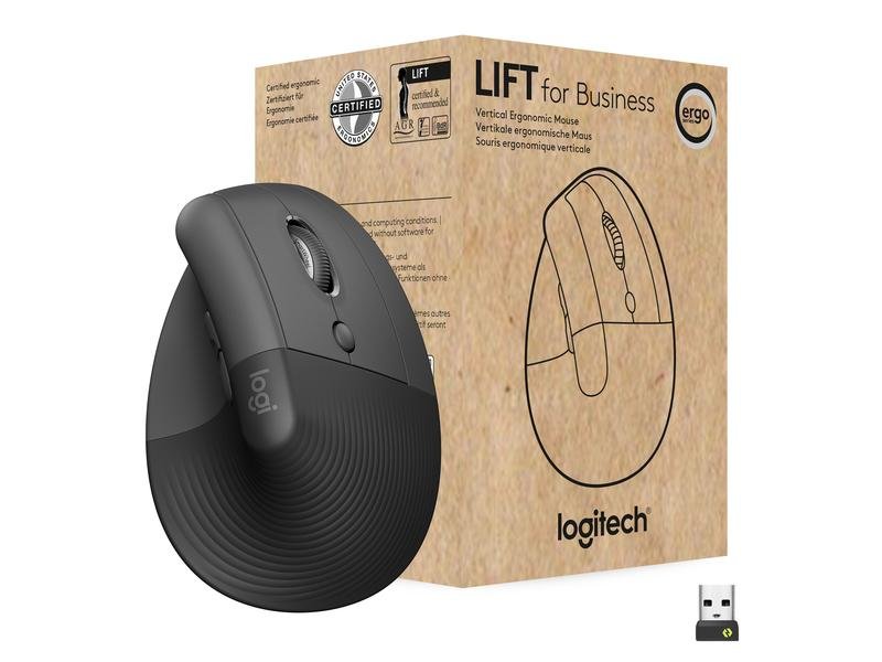 Logitech Souris ergonomique Lift for Business Graphite 1