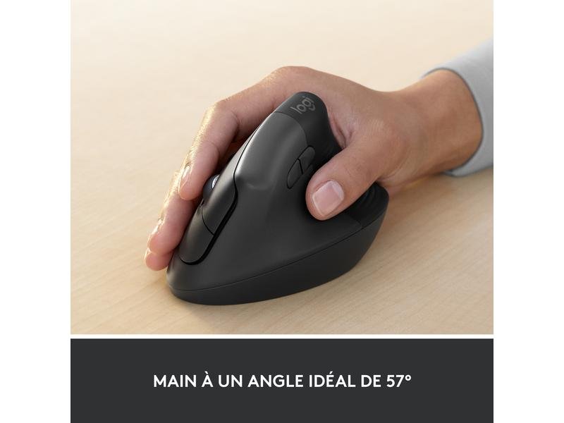 Logitech Souris ergonomique Lift for Business Graphite 4