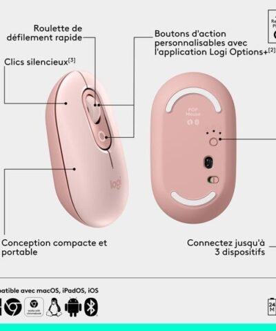 Logitech POP Mouse Rose 6