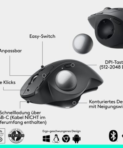 Logitech Trackball MX Ergo S 5