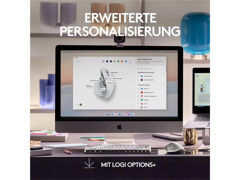 Logitech Maus MX Master 3S for Mac pale grey 7