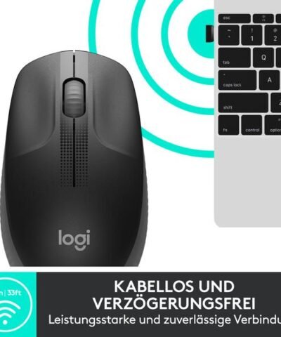 Logitech Maus M190 Anthrazit/Schwarz, kabellos 3