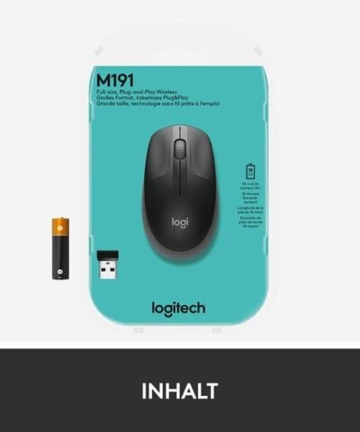 Logitech Maus M190 Anthrazit/Schwarz, kabellos 6
