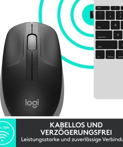 Logitech Maus M190 Grau/Schwarz, kabellos 3