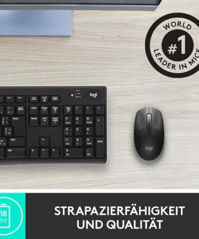 Logitech Maus M190 Grau/Schwarz, kabellos 4