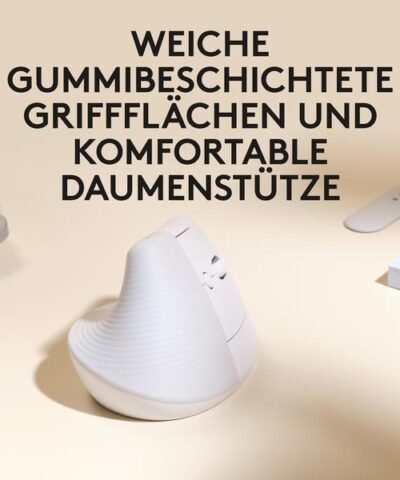 Logitech Ergonomische Maus Lift for Mac off-white 4
