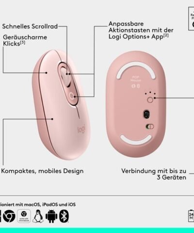 Logitech POP Mouse Rose 6
