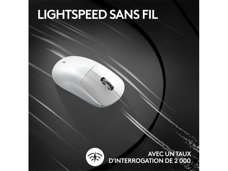 Logitech Souris de gaming Pro X Superlight 2 Lightspeed Blanc 6
