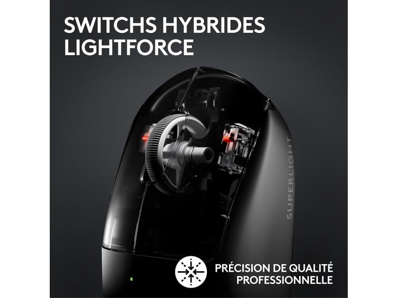 Logitech Souris de gaming Pro X Superlight 2 Lightspeed Blanc 3