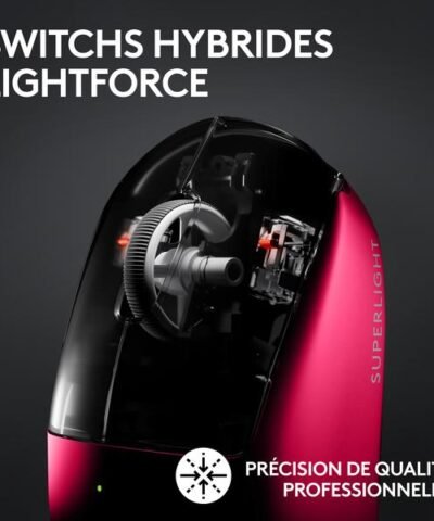 Logitech Souris de gaming Pro X Superlight 2 Lightspeed Magenta 3