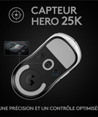 Logitech Souris de gaming Pro X Superlight Blanc 5