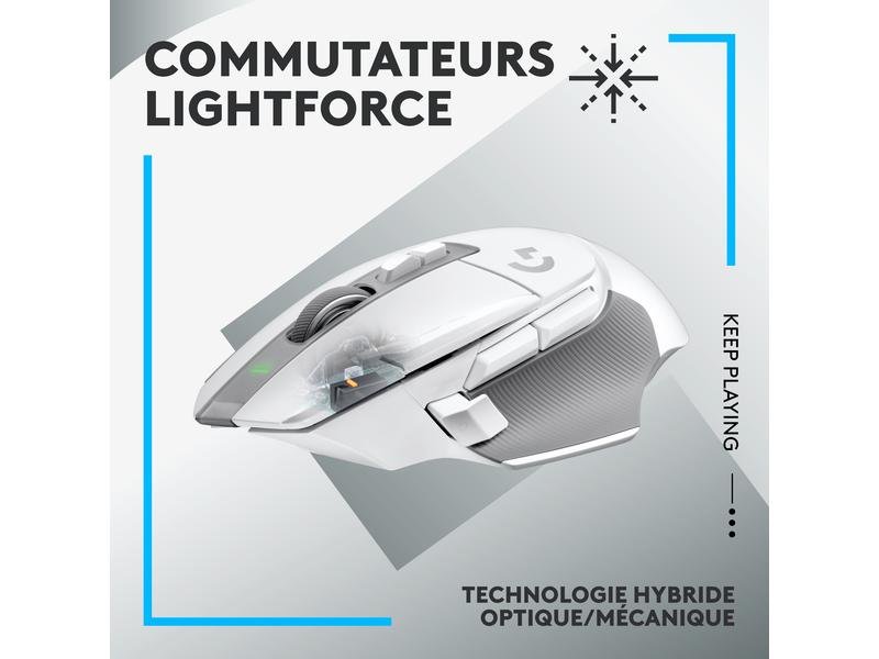 Logitech Souris de gaming G502 X Lightspeed Blanc 1