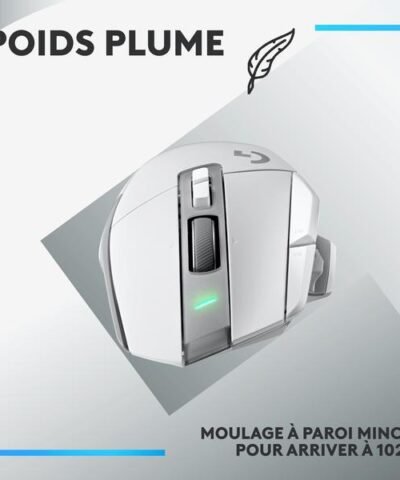 Logitech Souris de gaming G502 X Lightspeed Blanc 5