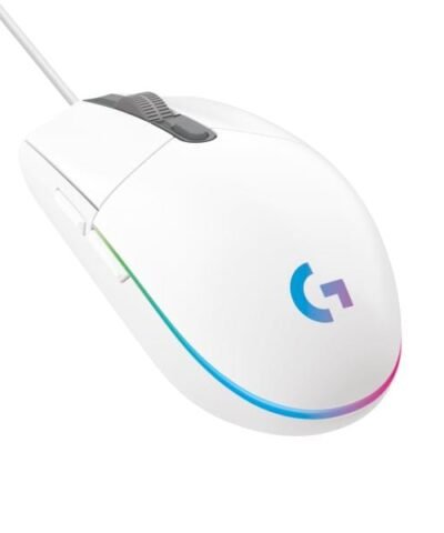 Logitech Souris de gaming G203 Lightsync Blanc