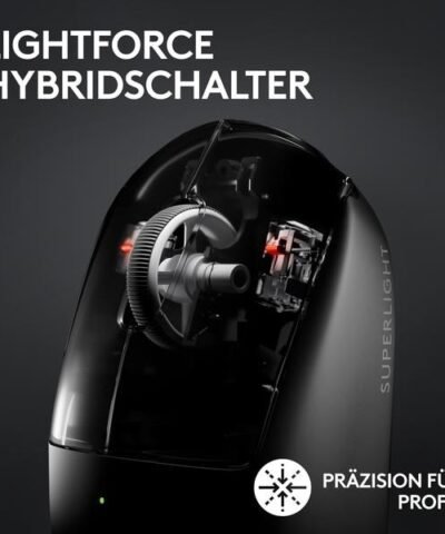 Logitech Gaming-Maus Pro X Superlight 2 Lightspeed Schwarz 3