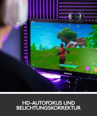 Logitech Webcam C922 Pro Stream , mit Stativ, Full-HD 1080p, USB 3