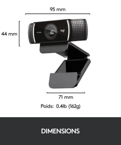 Logitech Webcam C922 Pro Stream , avec trépied, Full-HD 1080p, USB 6