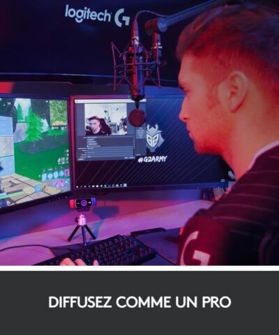 Logitech Webcam C922 Pro Stream , avec trépied, Full-HD 1080p, USB 2