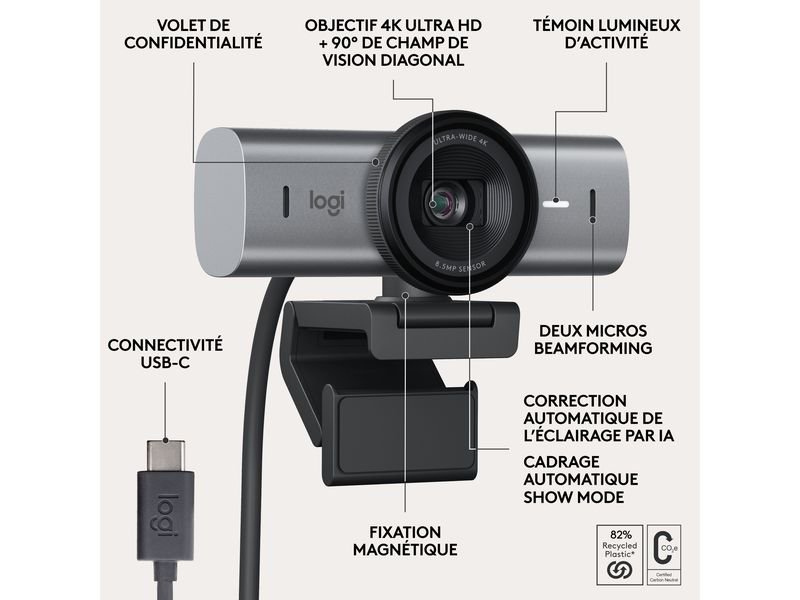 Logitech Webcam MX Brio 705 for Business 3
