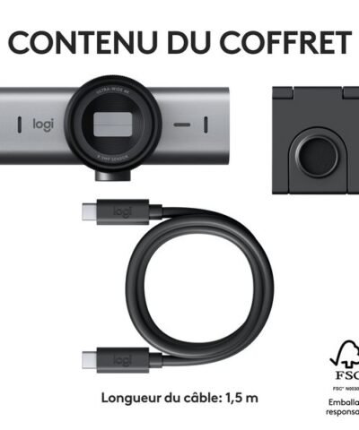 Logitech Webcam MX Brio 4K Graphite 8