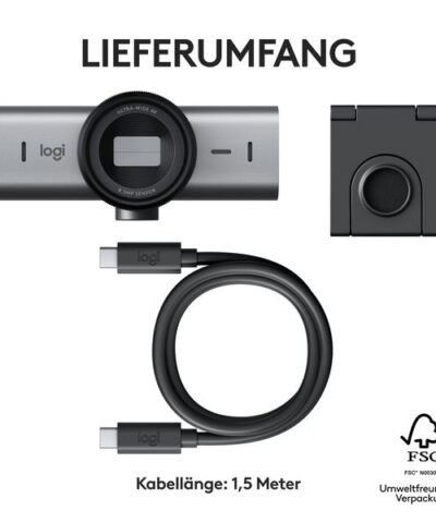 Logitech Webcam MX Brio 4K Graphite 8