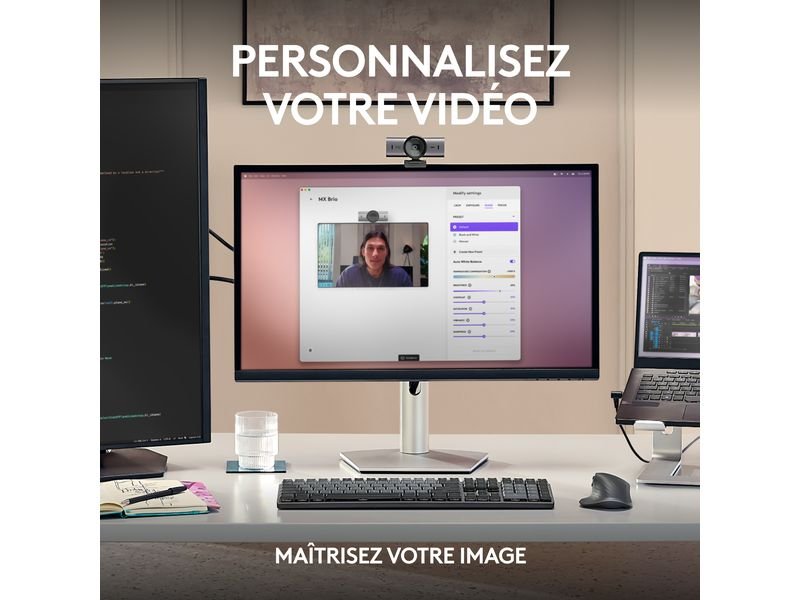 Logitech Webcam MX Brio 4K Pale Grey 3