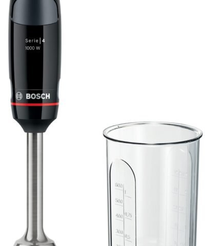 Mixeur-plongeur ErgoMaster 1000W  Noir piano - Bosch Série 4 MSM4B610