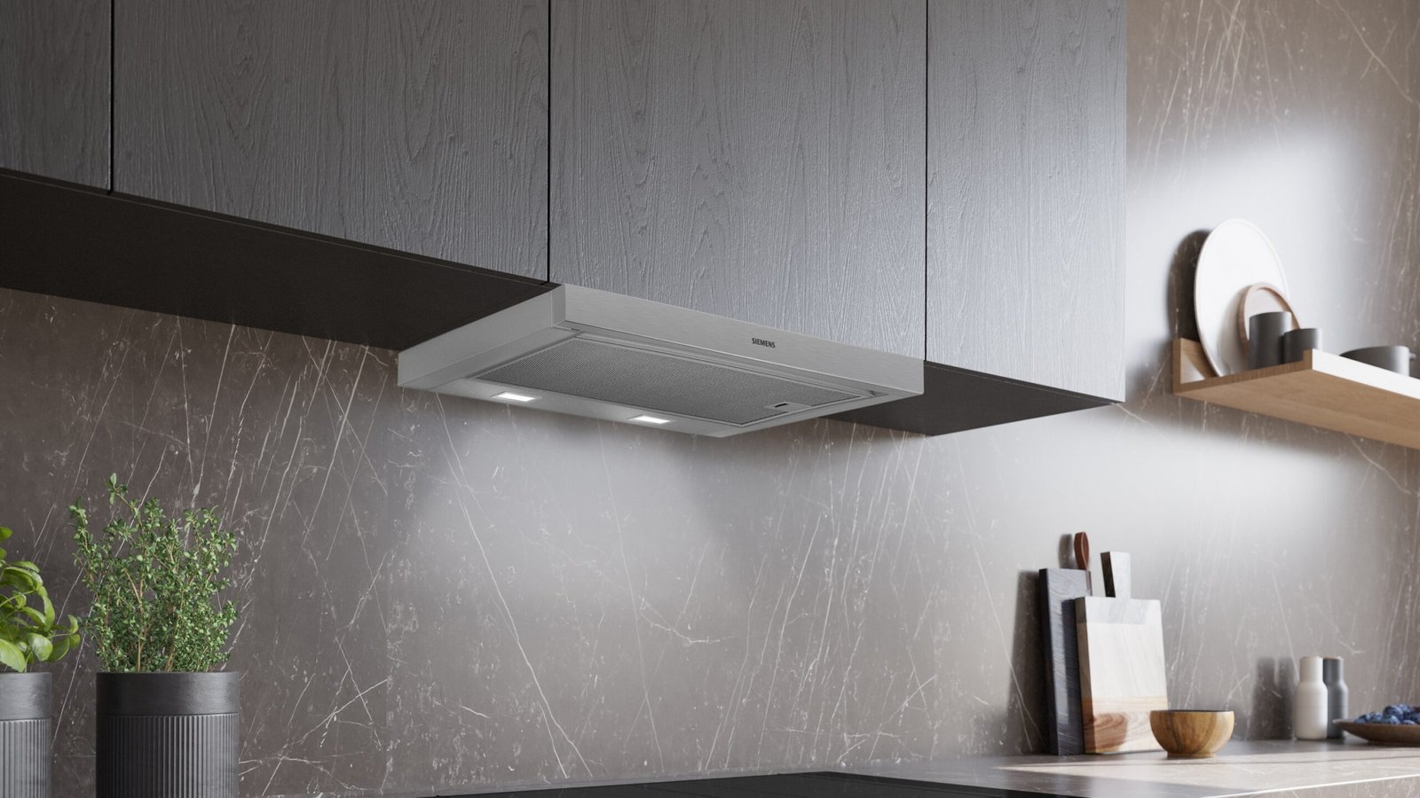 Hotte télescopique 60 cm Argent métallisé LI64MA521C - Encastrable - Siemens iQ100 – Image 3