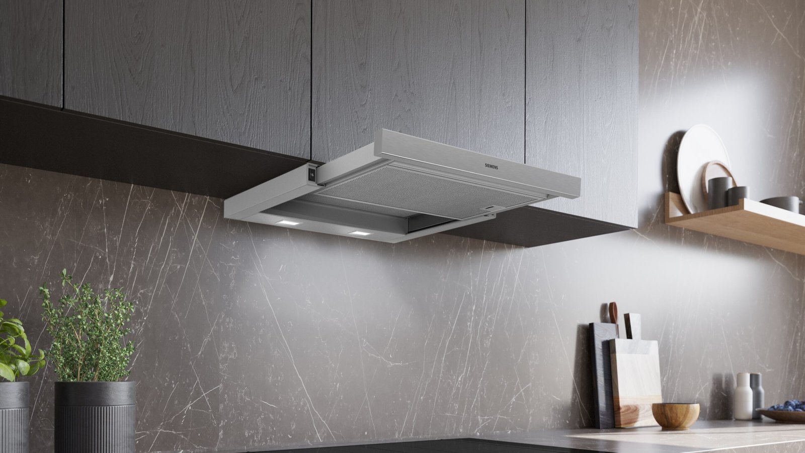 Hotte télescopique 60 cm Argent métallisé LI64MA521C - Encastrable - Siemens iQ100 – Image 2