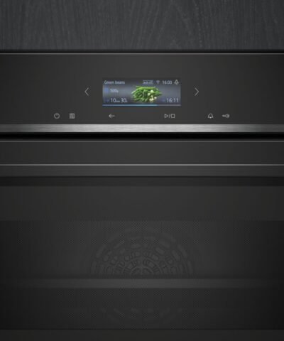 Alternative view of Four compact encastrable avec fonction micro-ondes 60 x 45 cm Noir CM724G1B1 Siemens - iQ700