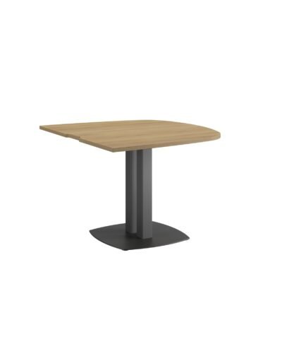 Table demi-ovale (CONFERENCE) 115x102 Chêne du Bocage / Anthracite GAUTIER OFFICE