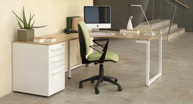 Rollcontainer 80 cm V1 - SUNDAY - 80x42 - Weiss-graphic GAUTIER OFFICE – Bild 2