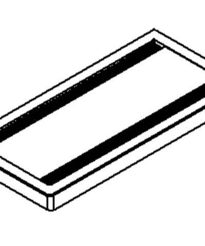 Alternative view of Option Top access double (ALLIANCE) 14,8x31,6 Anthracite GAUTIER OFFICE