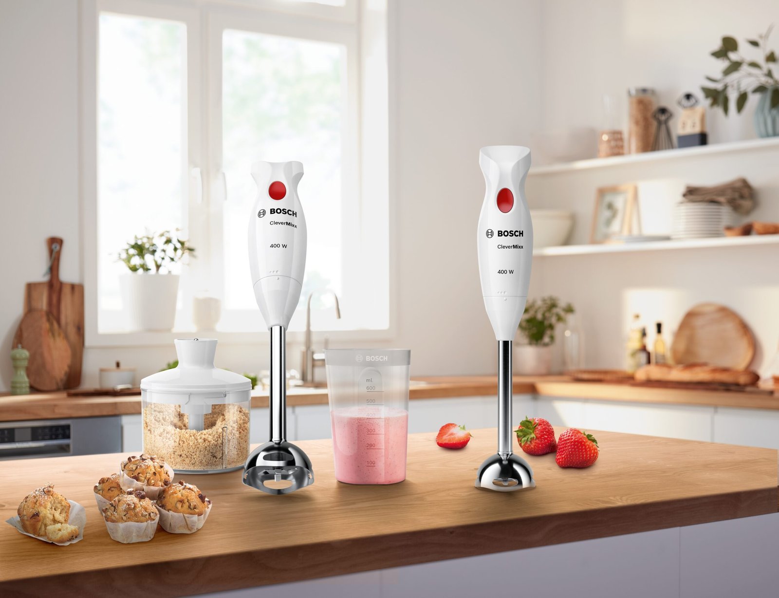 Stabmixer CleverMixx, 400 WATT, Weiss - Bosch MSM24500 – Bild 2