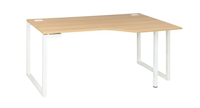 Table de Bureau Plan compact droit pieds cadre - SUNDAY - 105/80x160/60 - chêne GAUTIER OFFICE – Image 2
