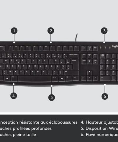 Logitech Clavier K120 layout CH, filaire 6