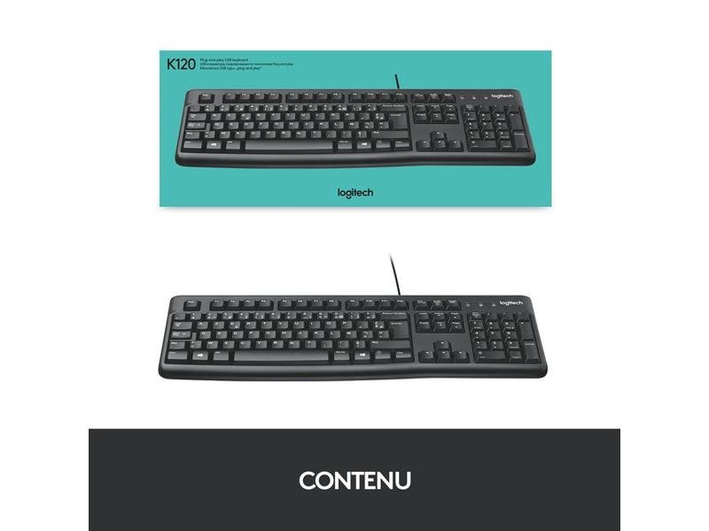 Logitech Clavier K120 layout CH, filaire 3