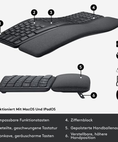 Logitech Tastatur K860 for Business 5