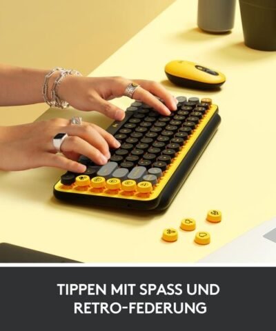 Logitech Tastatur POP Keys Blast Yellow 4