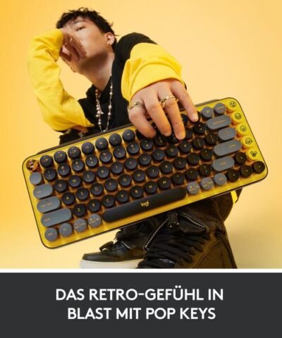 Logitech Tastatur POP Keys Blast Yellow 2
