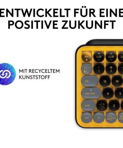Logitech Tastatur POP Keys Blast Yellow 5