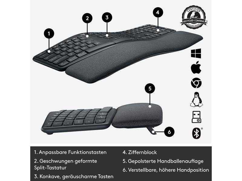 Logitech Tastatur Ergo K860 4