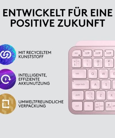 Logitech Tastatur MX Keys Mini Rose CH-Layout 5