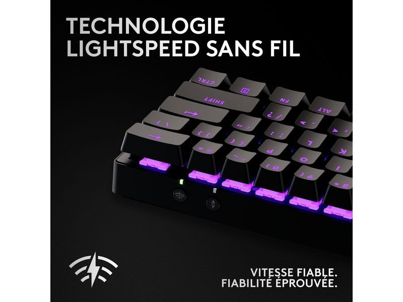 Logitech Clavier de gaming Pro X 60 Lightspeed Black 2