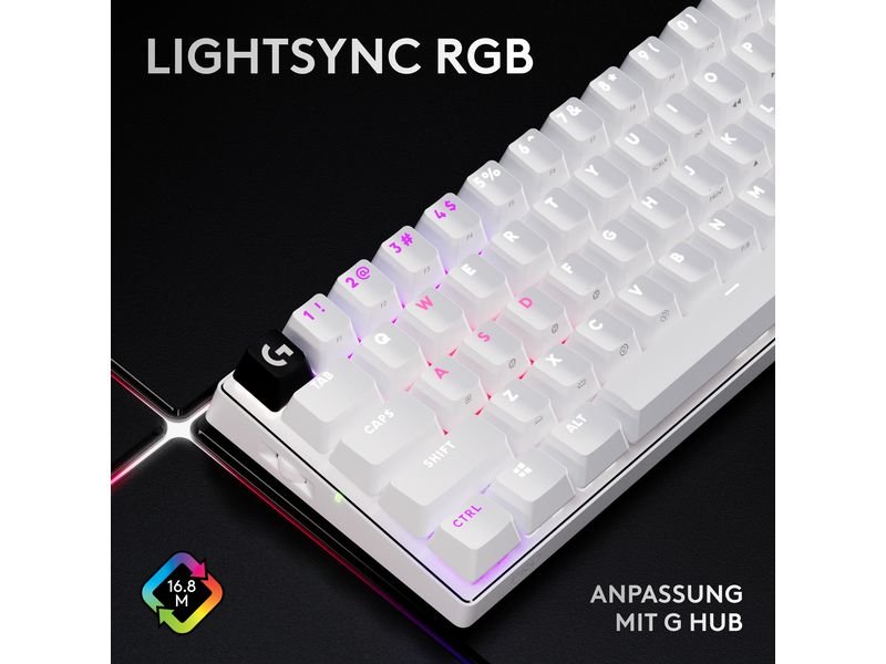 Logitech Gaming-Tastatur Pro X 60 Lightspeed White 8
