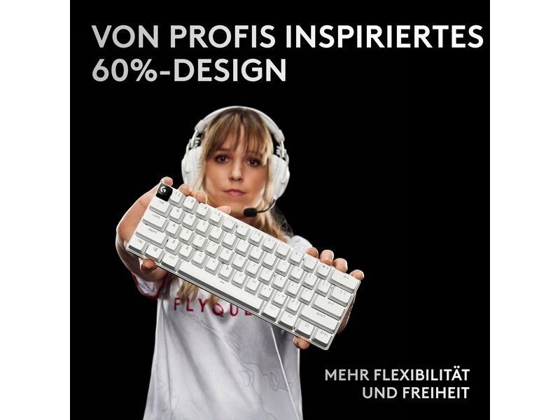 Logitech Gaming-Tastatur Pro X 60 Lightspeed White 5