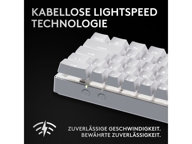 Logitech Gaming-Tastatur Pro X 60 Lightspeed White 2
