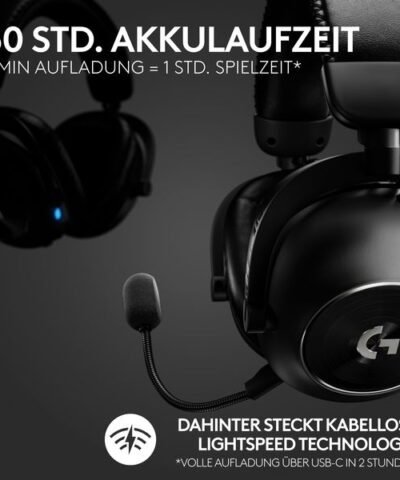 Logitech Headset G Pro X 2 Wireless Lightspeed Gaming Schwarz 3