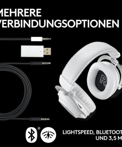 Logitech Headset G Pro X 2 Wireless Lightspeed Gaming Weiss 6